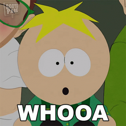 South Park Character Saying Whooa