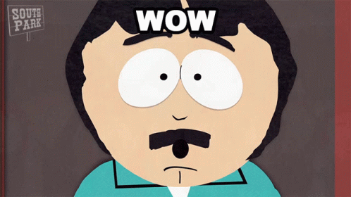 South Park Character Saying Wow