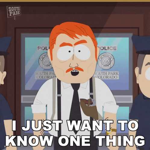 South Park Character Says He Just Wants to Know One Thing