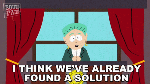 South Park Character Says Solution GIF