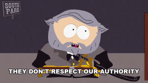 South Park Character Says They Don't Respect Our Authority