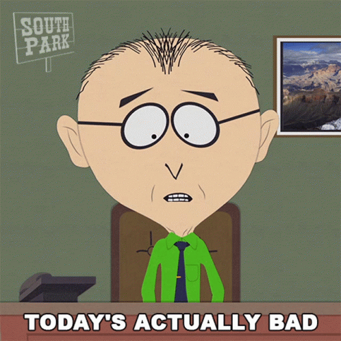 South Park Character Sitting At Desk GIF