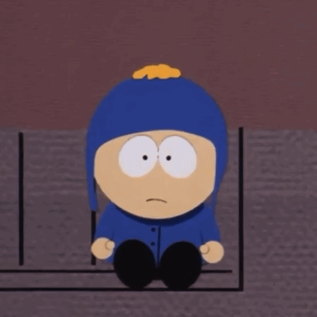 South Park Character Sitting Cross-Legged