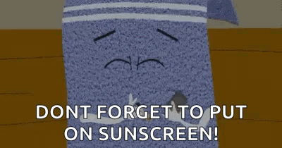 South Park Character Telling Sunscreen GIF
