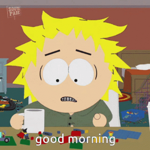 South Park Character With Coffee