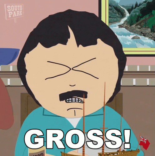 South Park Character With Gross Face GIF