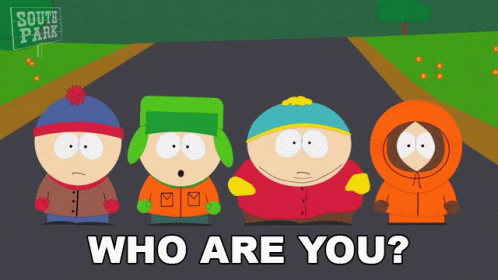 South Park Characters Asking Who Are You