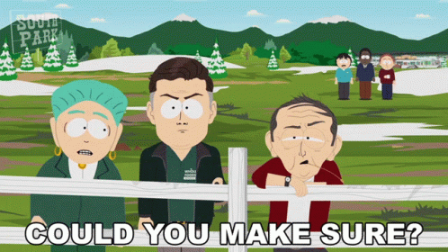 South Park Characters Behind Fence GIF