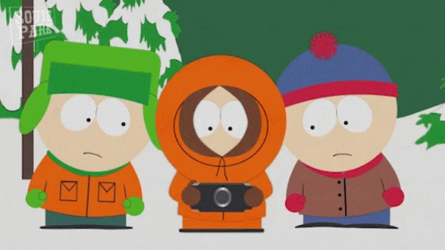 South Park Characters One Holding Camera