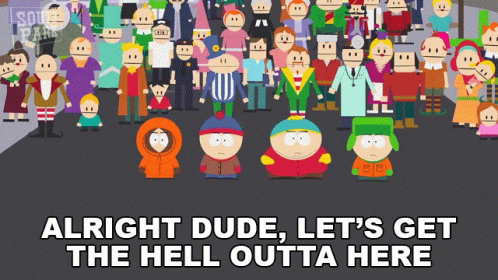 South Park Characters Saying Alright Dude