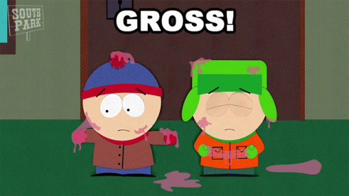 South Park Characters Saying Gross GIF