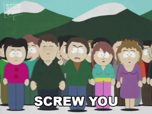 South Park Characters Saying Screw You