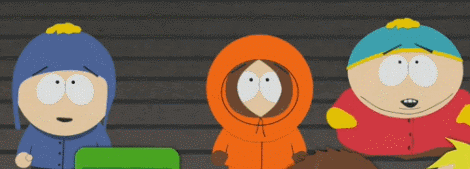 South Park Characters Standing in Line