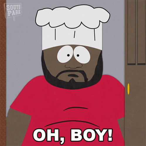 South Park Chef Oh Boy Wink GIF
