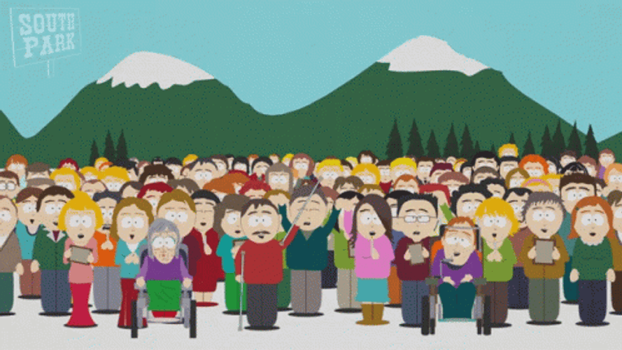 South Park Crowd Cheering GIF