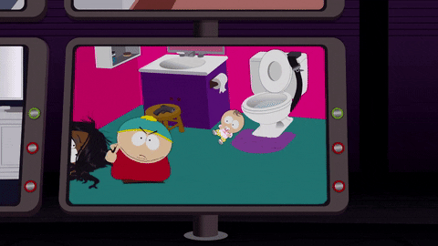 South Park Dragging To The Toilet Scene GIF