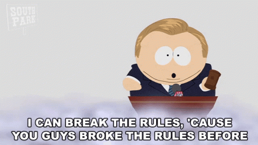 South Park Eric Cartman I Can Break Rules GIF
