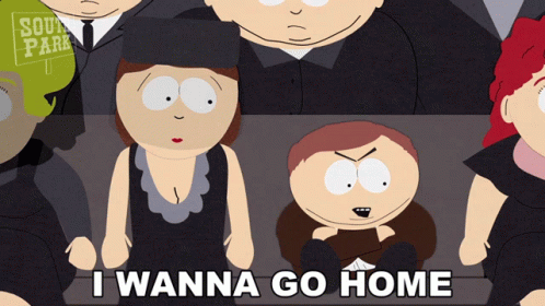 South Park Eric Cartman I Wanna Go Home GIF