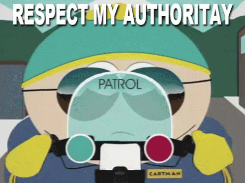 South Park Eric Cartman Patrol Respect My Authority GIF