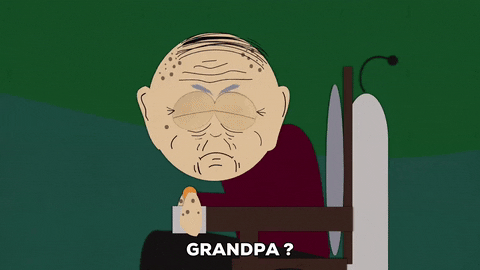 South Park Grandpa Marsh Senile Moment GIF