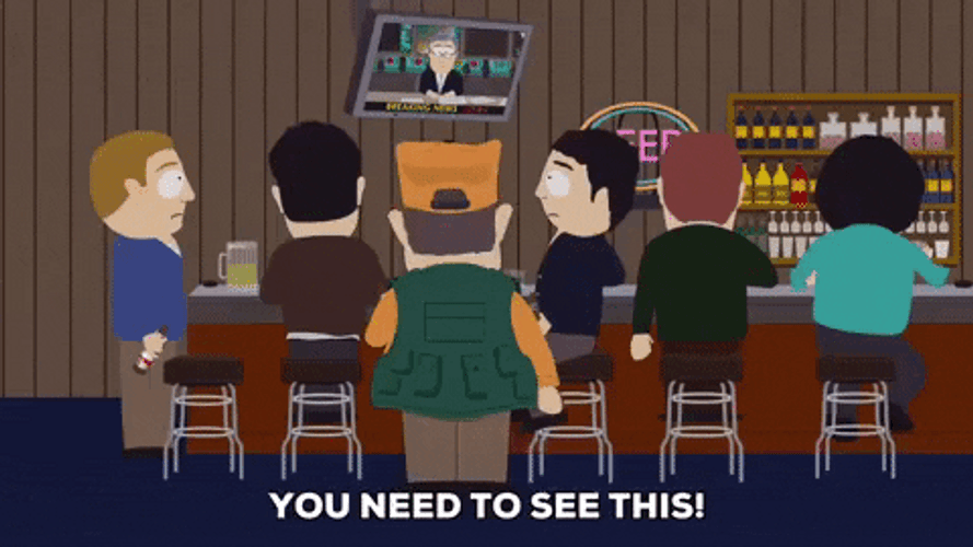 South Park Guys In The Bar That Escalated Quickly GIF