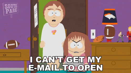 South Park I Can't Get My E-mail To Open Mail GIF