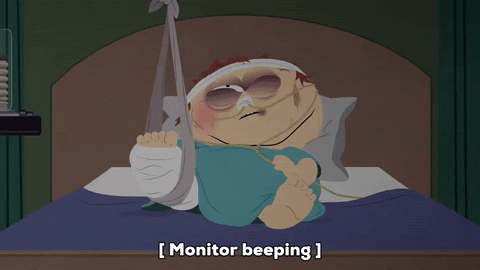 South Park Injured Eric Cartman At Hospital GIF
