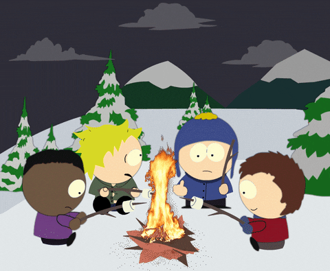 South Park Lake Camping Campfire GIF