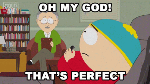 South Park Man Talking On Cell Phone GIF