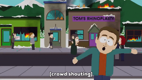 South Park Motorbike Dragging Scene GIF