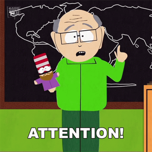 South Park Mr Garrison Attention GIF