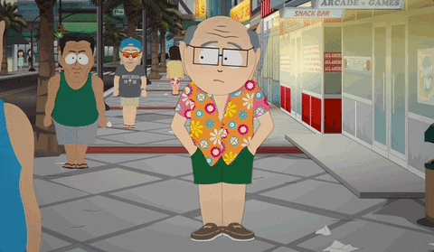 South Park Mr Garrison Walking Alone GIF