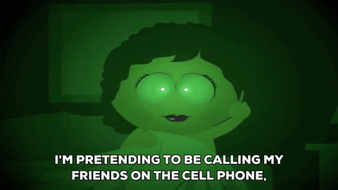 South Park Night Vision Pretending Calling GIF