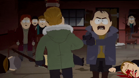 South Park Pc Principal Stabbing Randy Marsh GIF