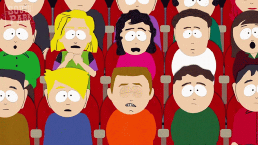 South Park People Horrified While Watching GIF