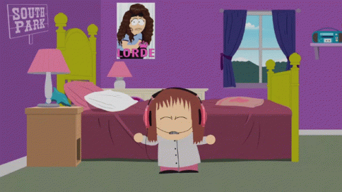 South Park Poster Above Bedroom
