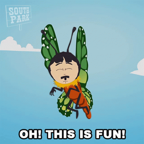 South Park Poster with Butterfly and Oh! This Is Fun