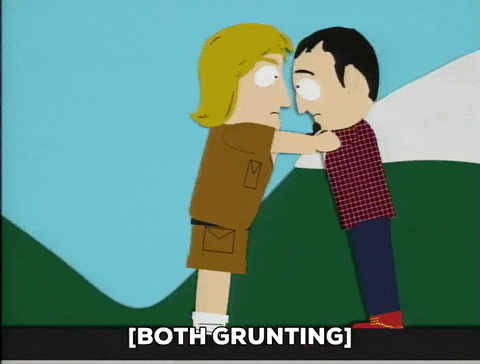 South Park Steve Irwin Fighting With Man GIF