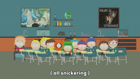 South Park Students Snickering GIF