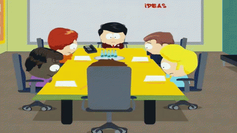 South Park Team Brainstorming GIF