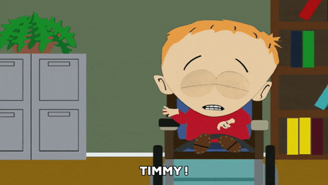 South Park Timmy Burch Saying Timmah GIF