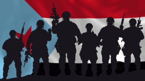 South Yemen Flag Soldiers GIF