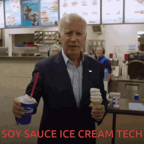 Soy Sauce Biden Ice Cream Tech GIF