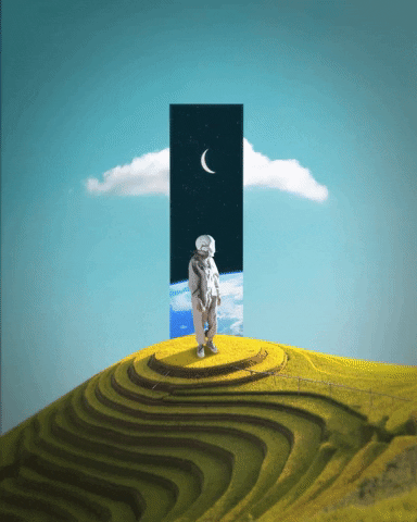 Space And Time Black Hole Fine Art GIF