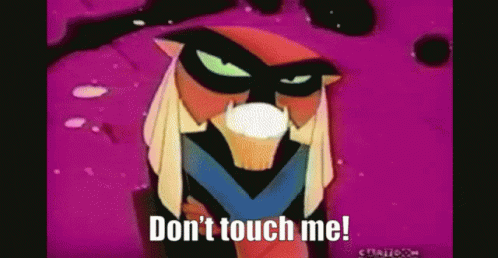 Space Ghost Brak Dont Touch Me GIF