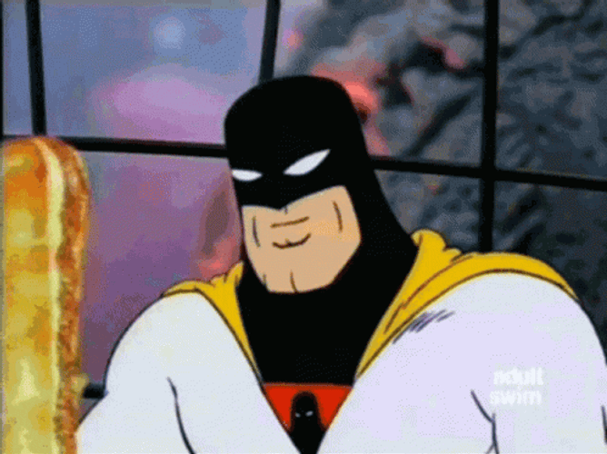 Space Ghost Eating Sandwich GIF