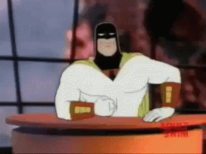Space Ghost Tired Facepalm GIF