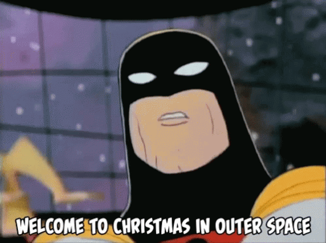 Space Ghost Welcome To Christmas GIF