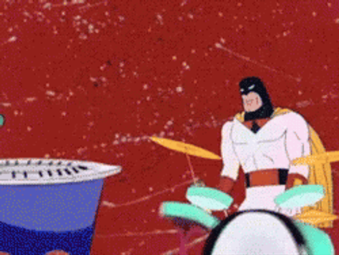 Space Ghost Zorak Band Throw GIF