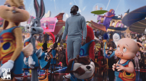 Space Jam 2 Lebron James Tune Squad GIF